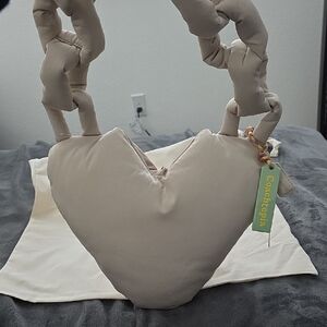 Coach Beige Heart-Shaped Women's Bag